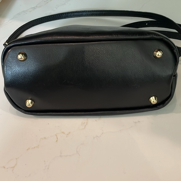 DIVINA FIRENZE. Black leather crossbody - Picture 4 of 6
